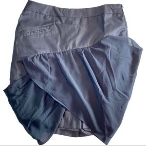 Seasons. js Grey 1/4 Zip Back Mini Sheath Skirt Sm